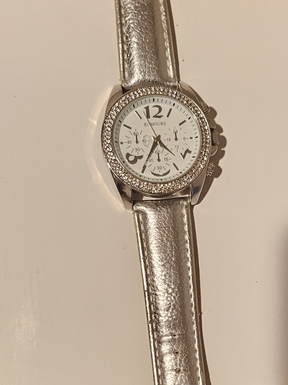 Rumours Silver Crystal-Accent Women's Watch by Rumours/ NO DIAMONDS